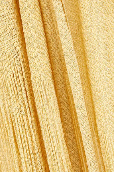 Sundek Crochet Fringe Beach Robe In Yellow