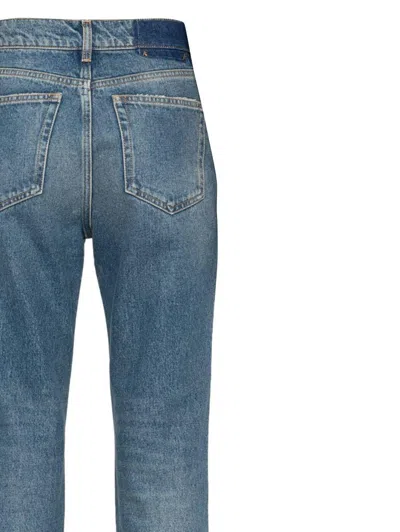 Golden Goose Jeans Cropped Female Flare By Medium Washing In Blue