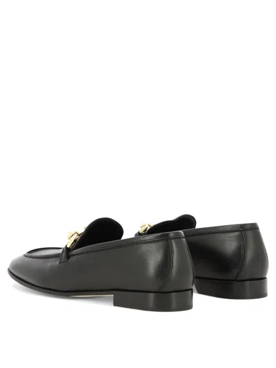 Jimmy Choo Tilda Leather Loafers In Black