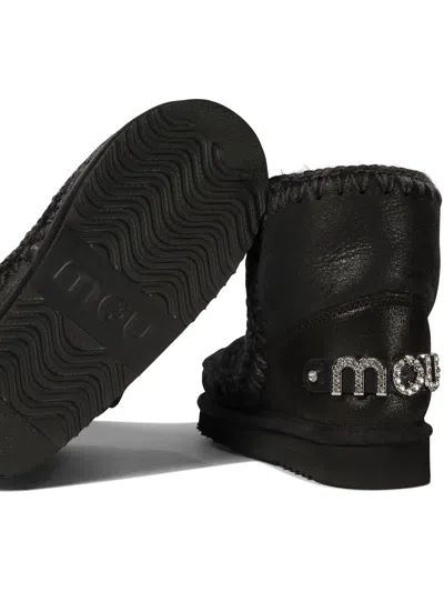 Mou Eskimo 18 Ankle Boots In Black In Black