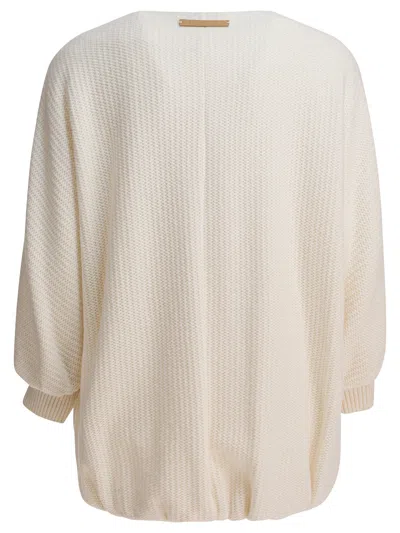 Max Mara Wool And Cashmere Knitted Jacket Jackets White In Neutral