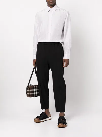 Fendi Silk Shirt With Micro Ff Karligraphy Pattern