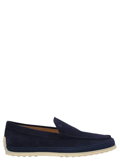Tod's Round Toe Suede Slippera Loafers