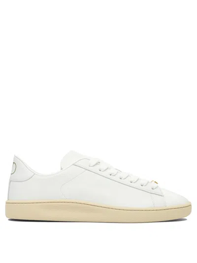 Valentino Royco Low-top Leather Sneakers With Italian Sizing