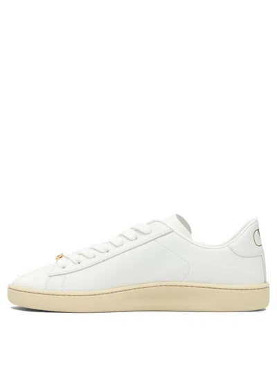 Valentino Royco Low-top Leather Sneakers With Italian Sizing
