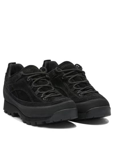 Nonnative Leather And Rubber Sneakers With Textured Upper In Black