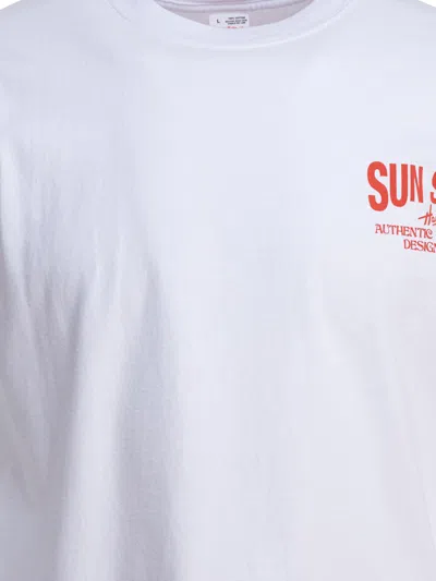 Sun Surf White Cotton T-shirt In White