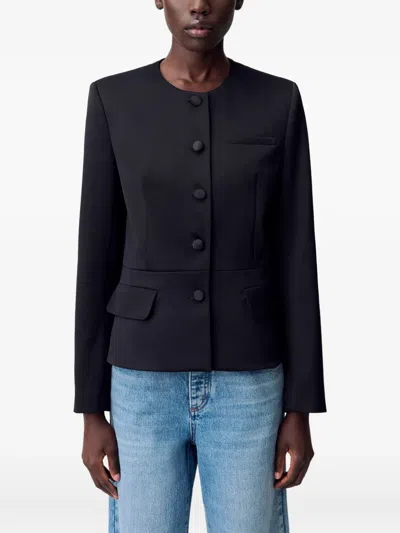 Claudie Pierlot Button-front Jacket In Black