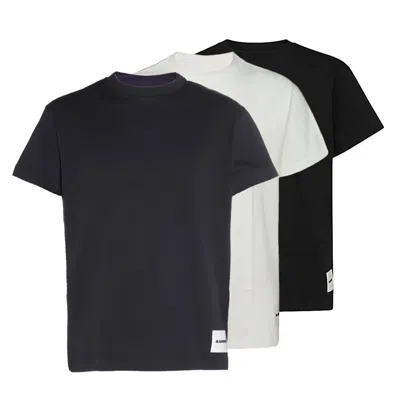 Jil Sander 3-pack Cotton T-shirt In Multi