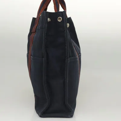 Pre-owned Hermes Hermès Toto Navy Canvas Tote Bag ()