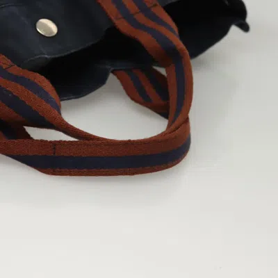 Pre-owned Hermes Hermès Toto Navy Canvas Tote Bag ()