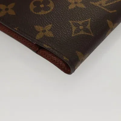 Pre-owned Louis Vuitton Agenda Cover Brown Canvas Wallet  ()