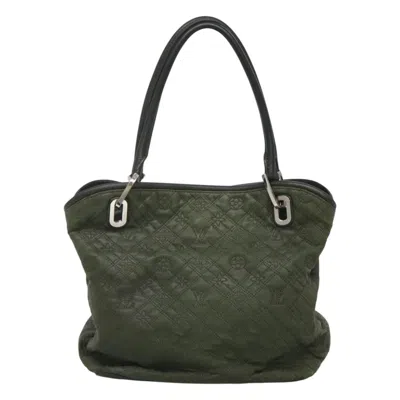 Pre-owned Louis Vuitton Antia Lilia Green Leather Tote Bag ()