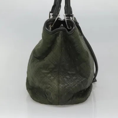 Pre-owned Louis Vuitton Antia Lilia Green Leather Tote Bag ()