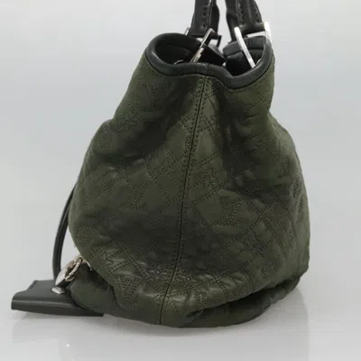 Pre-owned Louis Vuitton Antia Lilia Green Leather Tote Bag ()