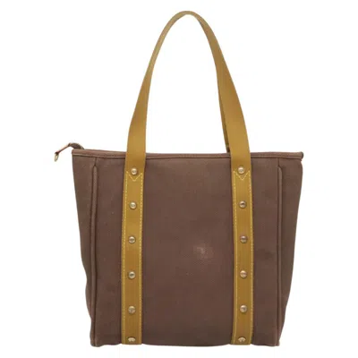 Pre-owned Louis Vuitton Antigua Brown Canvas Tote Bag ()