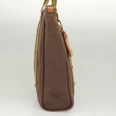 Pre-owned Louis Vuitton Antigua Brown Canvas Tote Bag ()