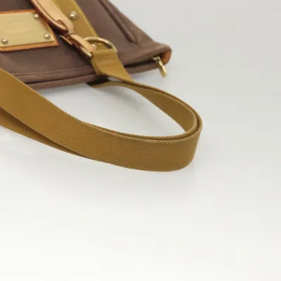 Pre-owned Louis Vuitton Antigua Brown Canvas Tote Bag ()