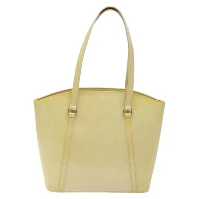 Pre-owned Louis Vuitton Avalon Beige Patent Leather Tote Bag ()