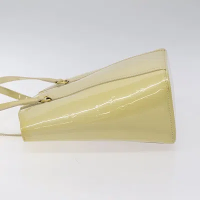 Pre-owned Louis Vuitton Avalon Beige Patent Leather Tote Bag ()