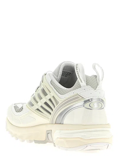 Salomon Breathable Mesh Sneakers With Durable Rubber Sole In White