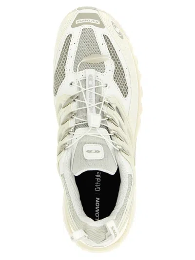 Salomon Breathable Mesh Sneakers With Durable Rubber Sole In White