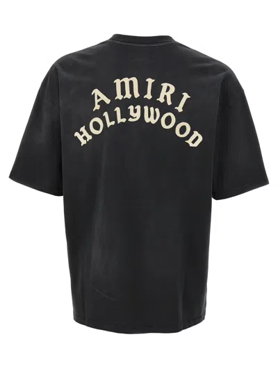 Amiri Hollywood Graphic Oversized T-shirt With Ribbed Crew Neck