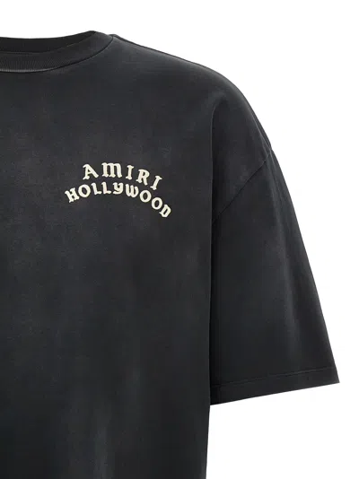 Amiri Hollywood Graphic Oversized T-shirt With Ribbed Crew Neck