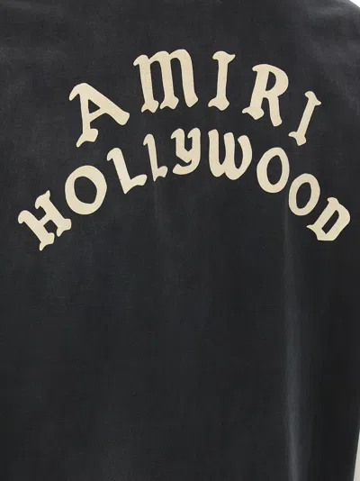 Amiri Hollywood Graphic Oversized T-shirt With Ribbed Crew Neck