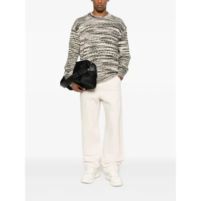 Axel Arigato Men Crew Neck Sweater In White