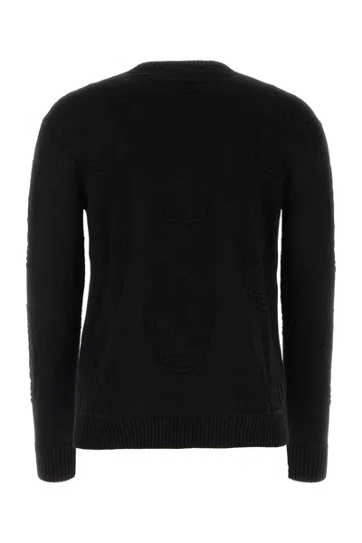 Alexander Mcqueen Alexander Mc Queen Skull Knitted Cotton Jumper In Black