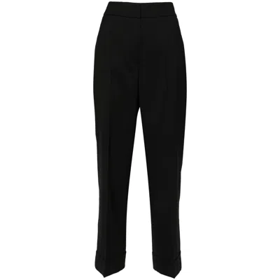 Peserico Tapered Trousers In Black