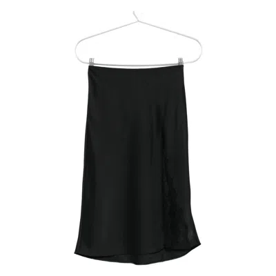 Calvin Klein Lace-insert Slip Skirt In Black