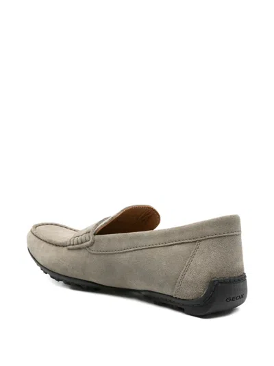 Geox Kosmopolis Suede Loafers In Neutral