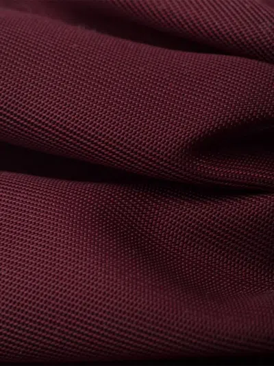 Prada Triangle-logo Scrunchie In Burgundy