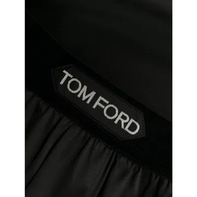 Tom Ford Silk Satin Boxer Briefs In Black