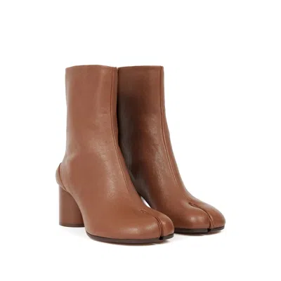 Maison Margiela Coffee-colored Tabi Ankle Boots
