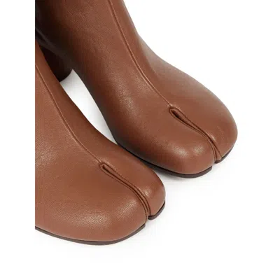 Maison Margiela Coffee-colored Tabi Ankle Boots