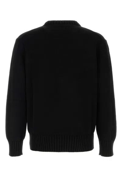 Amiri Black Sweater With Maxi Logo Lettering On The Front