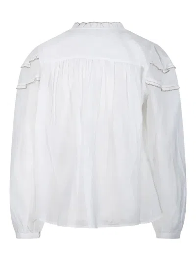 Isabel Marant Étoile Ruffled High-neck Blouse With Elegant Layered Details