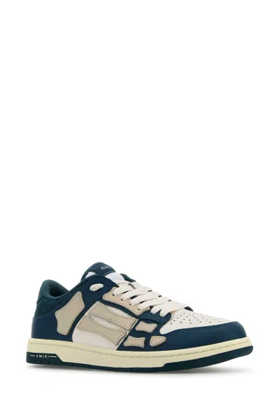 Amiri Two-tone Leather Skel Sneakers