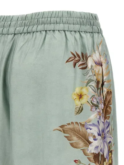 Zimmermann Coco Pants Light Blue In Green