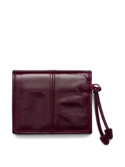 Prada Soft Lux Patent-leather Logo-plaque Wallet