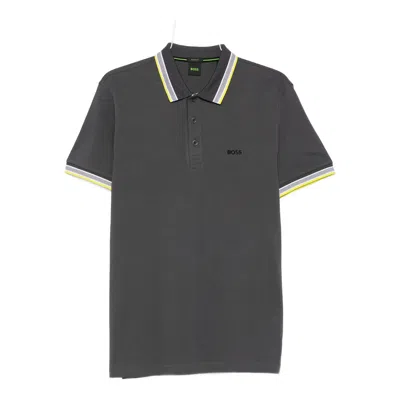 Hugo Boss Boss Grey Polo Shirts Men In Gray