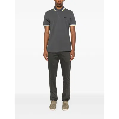 Hugo Boss Boss Grey Polo Shirts Men In Gray
