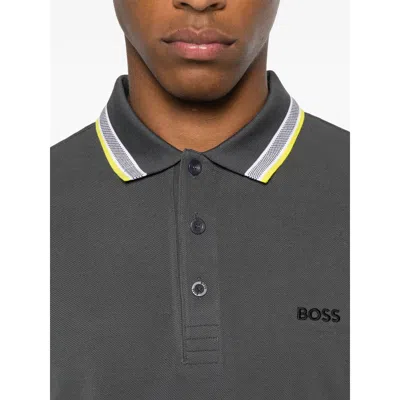 Hugo Boss Boss Grey Polo Shirts Men In Gray
