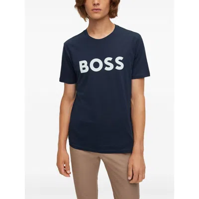 Hugo Boss Boss T-shirt "tiburt" In Blue