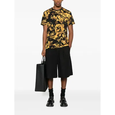 Versace Jeans Couture Cotton T Shirts In Multi