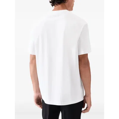 Jacquemus Typo Logo Crewneck T-shirt In White