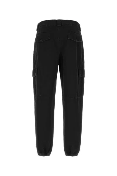 Dolce & Gabbana Cargo Pants With High Waist And Multiple Pockets In Black